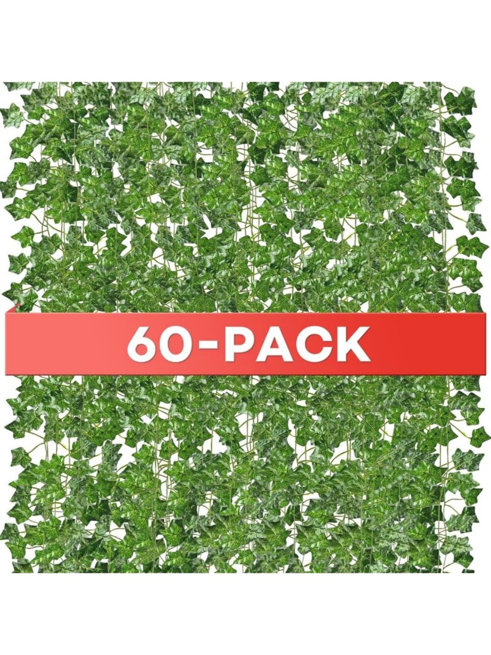 60 Pack Artificial Ivy Garland Vines - 420 Feet Fake Leaves for Home & Party